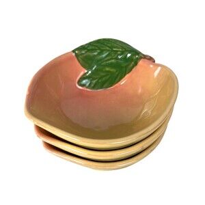 Set of 3 Block by Barbara Eigen Art Pottery Portugal Hand Painted Dessert Bowls